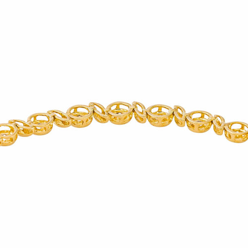 Bracelet en or jaune et blanc 750 millièmes, diamants 58 Facettes 5824499CN
