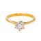 Bague solitaire en or jaune 750 avec diamant 58 Facettes 5827630CN