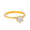 Bague solitaire en or jaune 750 avec diamant 58 Facettes 5827630CN