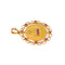 Augis - Pendentif Médaille d'amour en or jaune 750, rubis synthétiques et diamant 58 Facettes 5828221CN