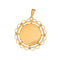 Augis - Pendentif Médaille d'amour en or jaune 750, rubis synthétiques et diamant 58 Facettes 5828221CN