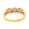 Bague en or jaune 750, tourmalines et diamants 58 Facettes 5854328RV