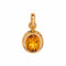 Pendentif en or jaune 750 avec citrine ovale 58 Facettes 5861071RV