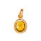 Pendentif en or jaune 750 avec citrine ovale 58 Facettes 5861071RV