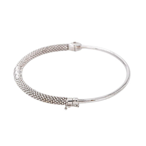 Bracelet jonc en or blanc 750 (18 carats) 58 Facettes 5910016CN