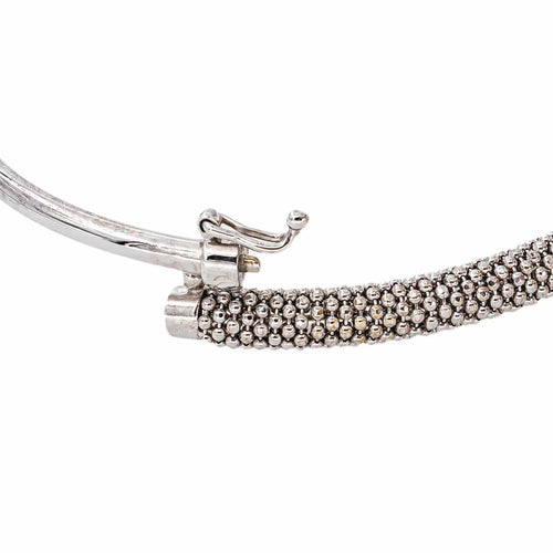 Bracelet jonc en or blanc 750 (18 carats) 58 Facettes 5910016CN