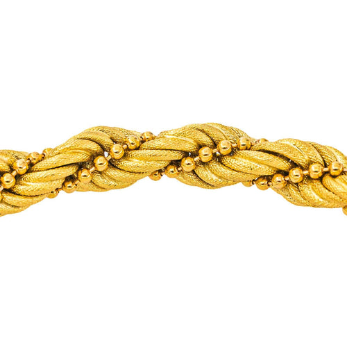 Bracelet - Maille torsadée en or jaune 750 58 Facettes 5955638CN