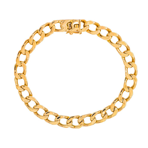 Bracelet en or jaune 18 carats, maille gourmette 58 Facettes 5927313CN