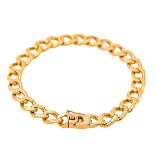 Bracelet en or jaune 18 carats, maille gourmette 58 Facettes 5927313CN