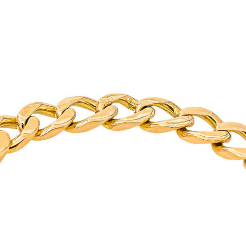 Bracelet en or jaune 18 carats, maille gourmette 58 Facettes 5927313CN