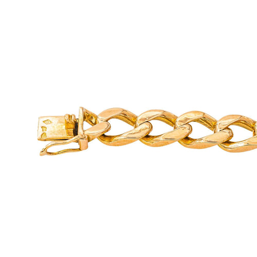 Bracelet en or jaune 18 carats, maille gourmette 58 Facettes 5927313CN