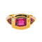Bague en or jaune 750 sertie de tourmalines 58 Facettes 5956226CN