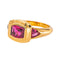 Bague en or jaune 750 sertie de tourmalines 58 Facettes 5956226CN