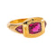 Bague en or jaune 750 sertie de tourmalines 58 Facettes 5956226CN