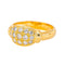 Bague en or jaune 750 pavée de diamants taille brillant 58 Facettes 5965165CN