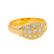 Bague en or jaune 750 pavée de diamants taille brillant 58 Facettes 5965165CN