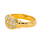 Bague en or jaune 750 pavée de diamants taille brillant 58 Facettes 5965165CN