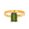 Bague en or jaune 18 carats avec tourmaline verte 58 Facettes 5968290CN