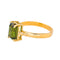 Bague en or jaune 18 carats avec tourmaline verte 58 Facettes 5968290CN