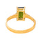Bague en or jaune 18 carats avec tourmaline verte 58 Facettes 5968290CN