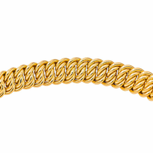 Bracelet en or jaune 18 carats, maille américaine 58 Facettes 5992166CN