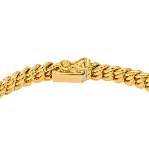 Bracelet en or jaune 18 carats, maille américaine 58 Facettes 5992166CN