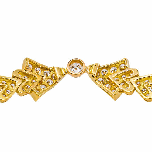 Bracelet en or jaune 750 et diamants 58 Facettes 6032222CN