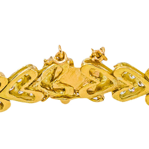 Bracelet en or jaune 750 et diamants 58 Facettes 6032222CN