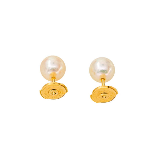 Boucles d’oreilles en or jaune 18k avec perles de culture 58 Facettes 6119738CN