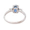 Bague en or blanc 18k avec saphir et diamants 58 Facettes 6134806CN