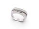 Poiray - Bague Quadrille en or blanc 18k, 17 diamants, taille 59 58 Facettes 277341