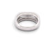 Poiray - Bague Quadrille en or blanc 18k, 17 diamants, taille 59 58 Facettes 277341
