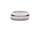 Poiray - Bague Quadrille en or blanc 18k, 17 diamants, taille 59 58 Facettes 277341