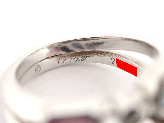 Cartier - Bague Méli Mélo en platine 950, diamants et pierres, taille 52 58 Facettes 277711