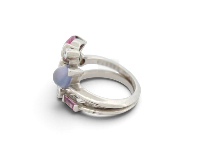 Cartier - Bague Méli Mélo en platine 950, diamants et pierres, taille 52 58 Facettes 277711
