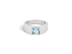 Cartier - Bague Tank aigue-marine en or blanc 18k, taille 48 58 Facettes 277688