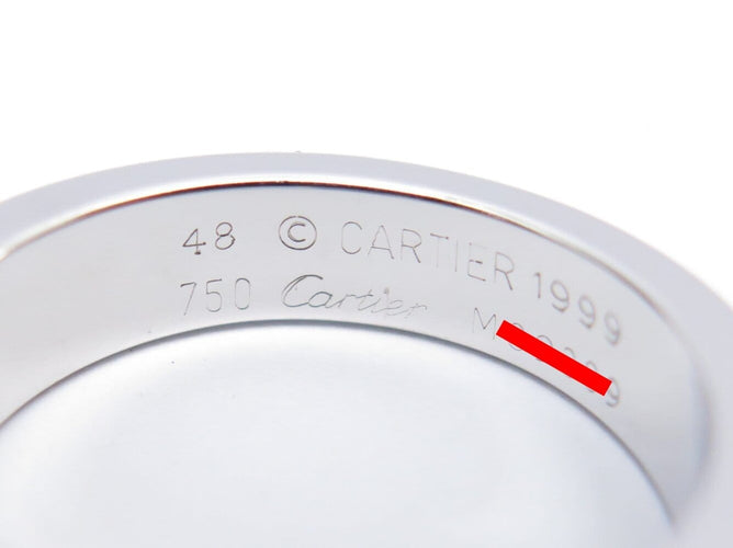 Cartier - Bague Tank aigue-marine en or blanc 18k, taille 48 58 Facettes 277688