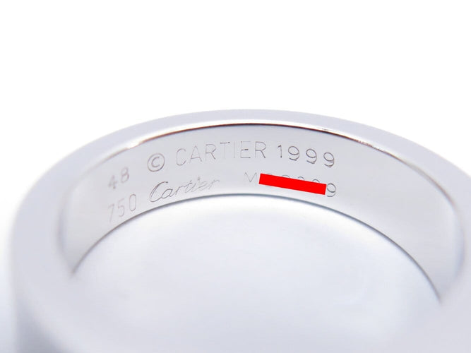 Cartier - Bague Tank aigue-marine en or blanc 18k, taille 48 58 Facettes 277688