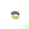 Bague Bague bicolore - Bague en or jaune et blanc saphirs et diamants 58 Facettes Z15B51747