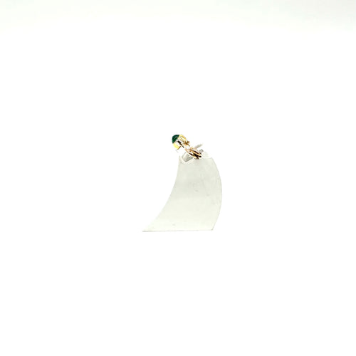 Broche Broche en or jaune 750, émeraude et diamants 58 Facettes Z1351861