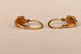 Boucles d'oreilles Boucles d’oreilles dormeuses anciennes en or jaune 18k, turquoise, perles et boîte d’origine 58 Facettes earrings