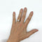 Bague 54 Bague solitaire accompagnée en or blanc 750 et diamants 58 Facettes Z15B51673