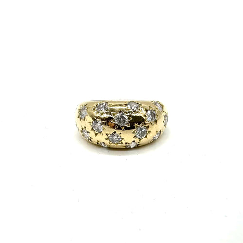 Bague Bague jonc en or jaune et diamants 58 Facettes Z15B51708