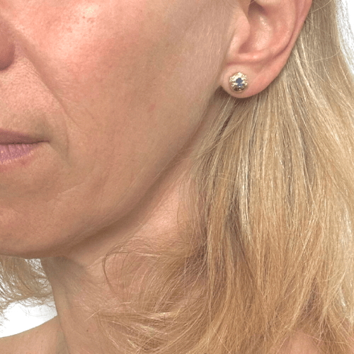 Boucles d'oreilles Boucles d'oreilles - saphirs et diamants en or jaune 58 Facettes Z1351697