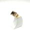 Bague 56 Bague tank en or jaune 750, saphir et diamants 58 Facettes Z15B51686