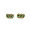Boucles d'oreilles Boucles d'oreilles en or jaune 750, émeraudes et diamants 58 Facettes Z15B51643