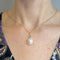 Pendentif Pendentif en or bicolore 750 millièmes avec diamants et perle de culture 58 Facettes Z1351220