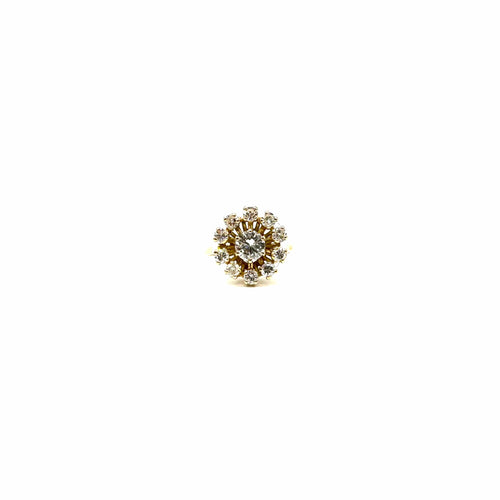 Bague Bague en or jaune et diamants 58 Facettes Z15B51780