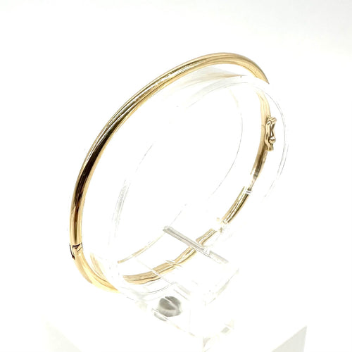 Bracelet Bracelet jonc ouvrant massif en or jaune 750 58 Facettes Z1351546