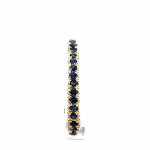 Bracelet Bracelet en or jaune et saphirs 58 Facettes Z15B51418